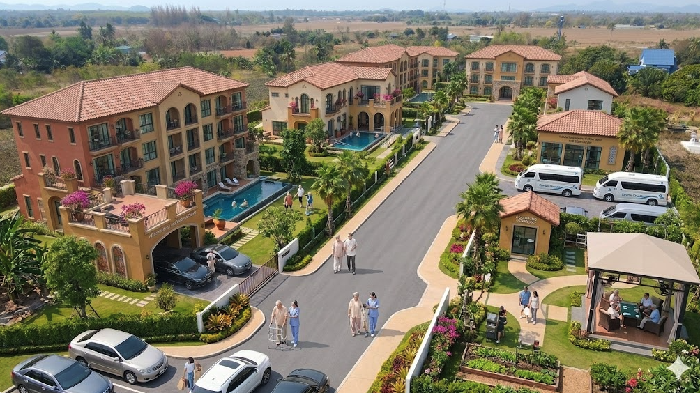 Concept rendering of luxury low-rise condominium on the Hua Hin land