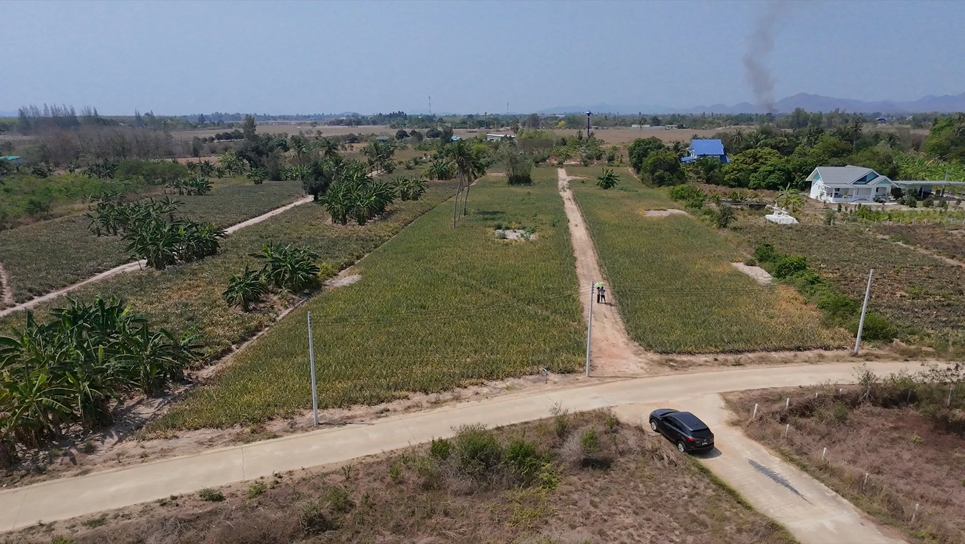 Peaceful and quiet surroundings of the land plot in Hua Hin